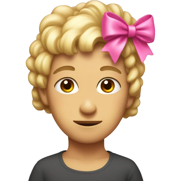 I don’t know with a pink bow emoji