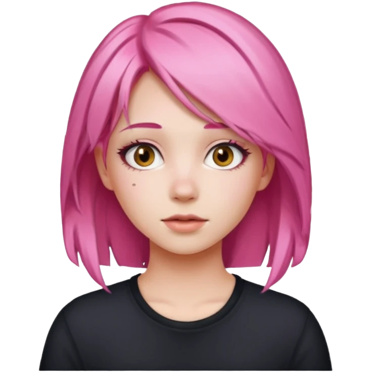 ragazza capelli rosa emoji