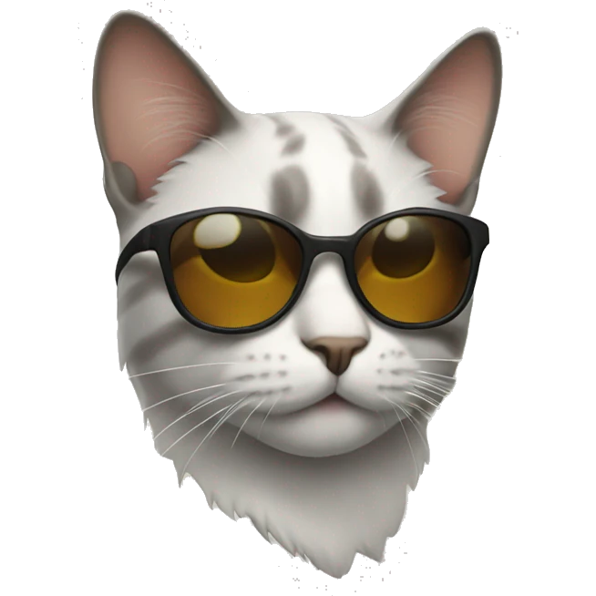 Cat with sunglasses profile emoji