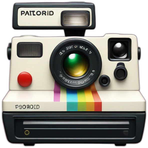 Polaroid camera emoji