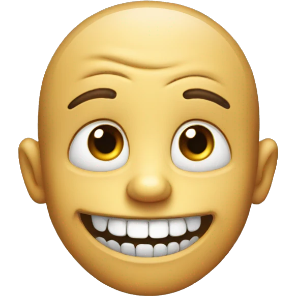 creepy smile emoji