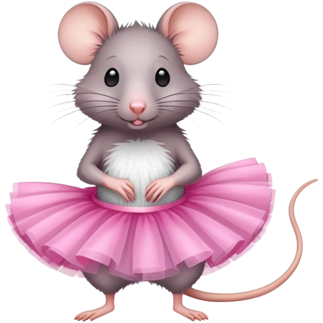 Rat en tutu emoji