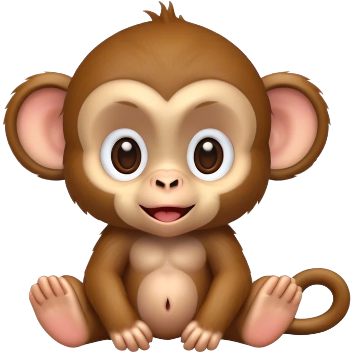 Baby monkey on vacation  emoji