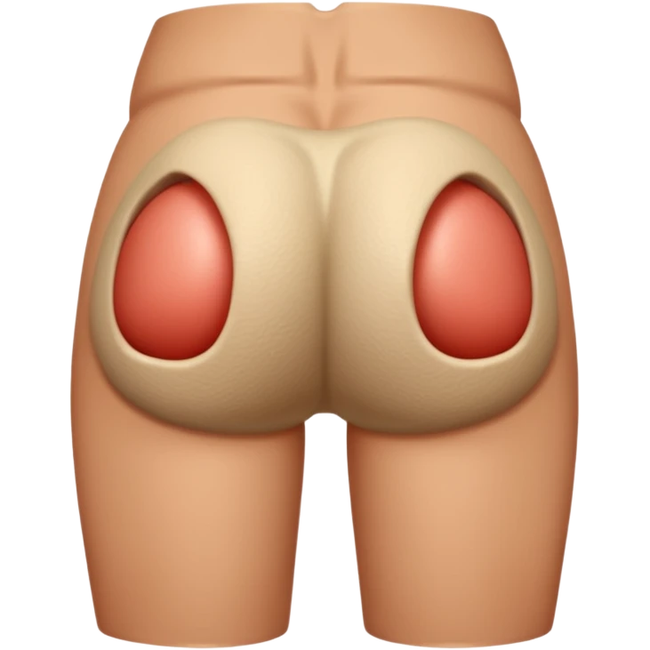 Farting butt passing gas emoji