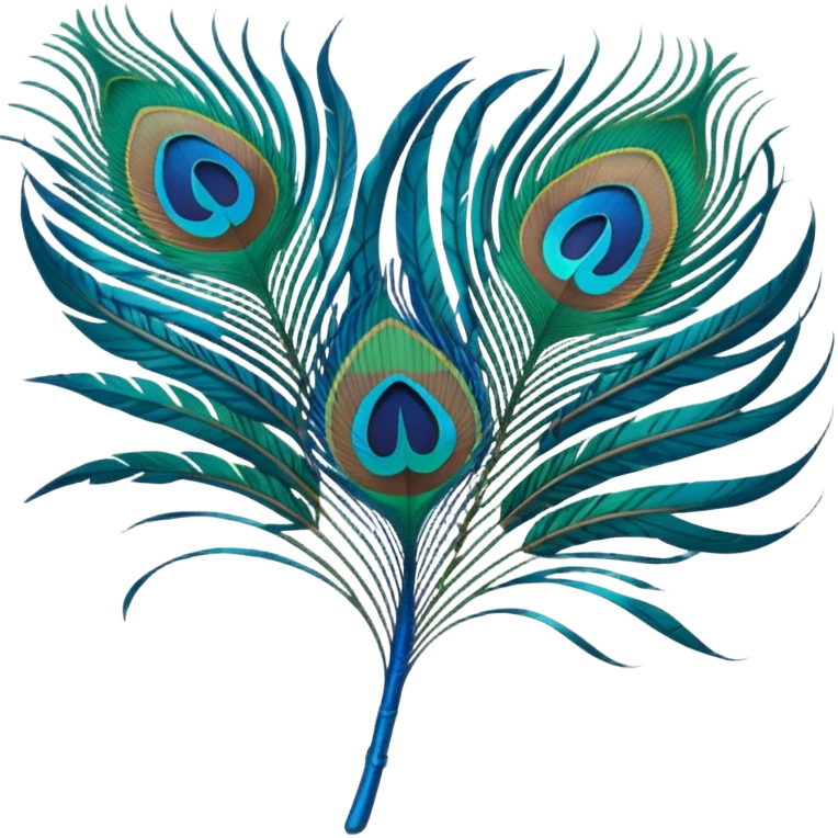 Peacock feather emoji
