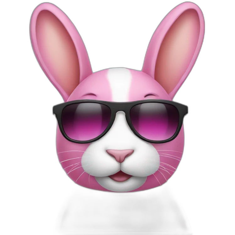 pink+rabbit wearing sunglasses emoji