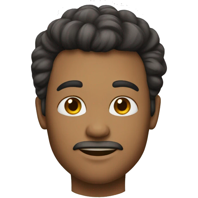 homem de pele clara, com o cabelo cacheado emoji