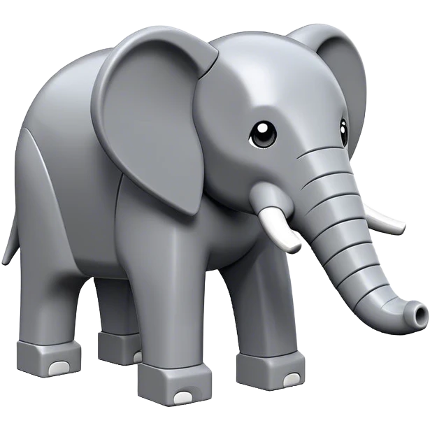 A Lego elephant emoji