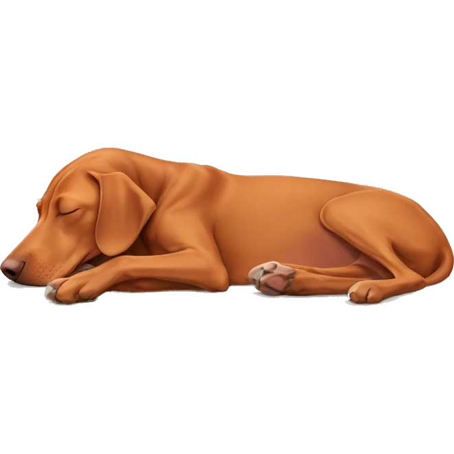Vizsla sleeping emoji