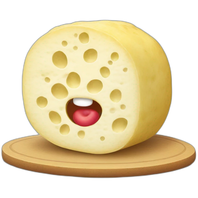 lua de queijo com framboesa emoji
