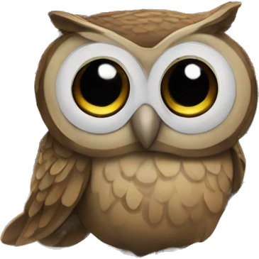 Owl on a DJ set  emoji