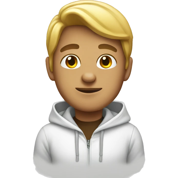 white hoodie emoji