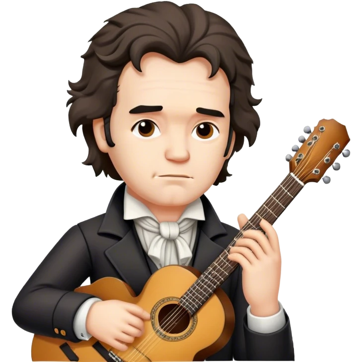 Beethoven and guitar emoji