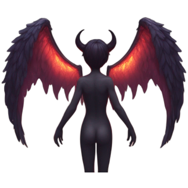 one pair of unbelievable demon wings  emoji