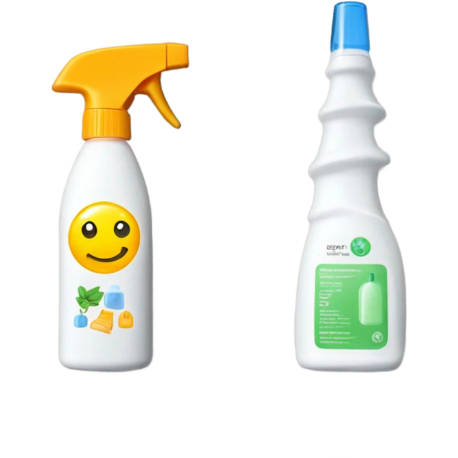 cleaning aesthetic, spray emoji