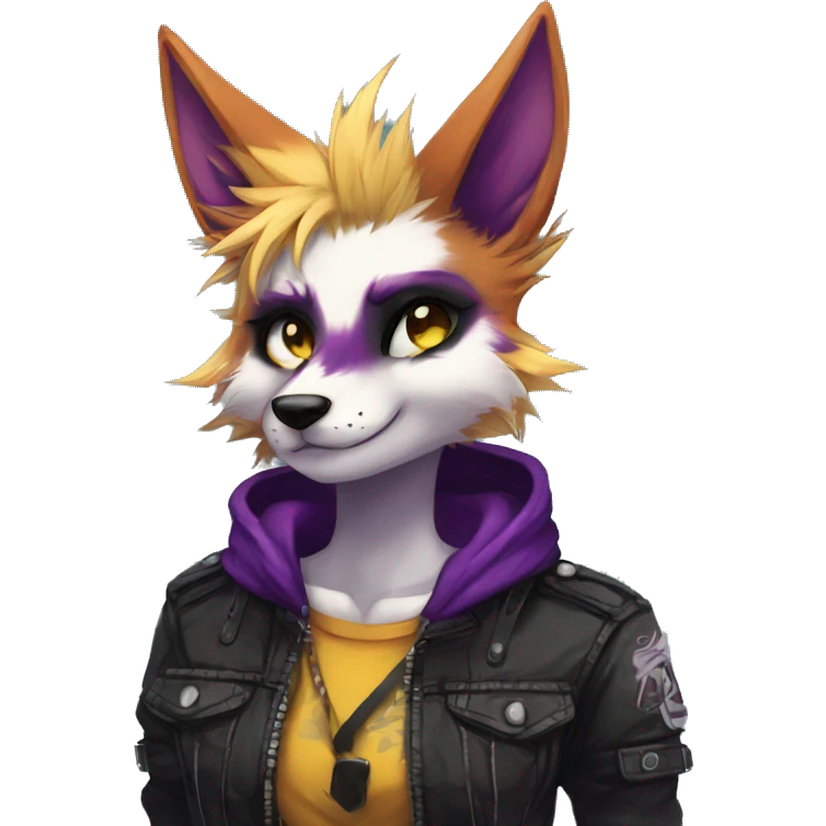 Edgy punk anthro furry by Falvie, LiLaiRa, AngieWolf emoji