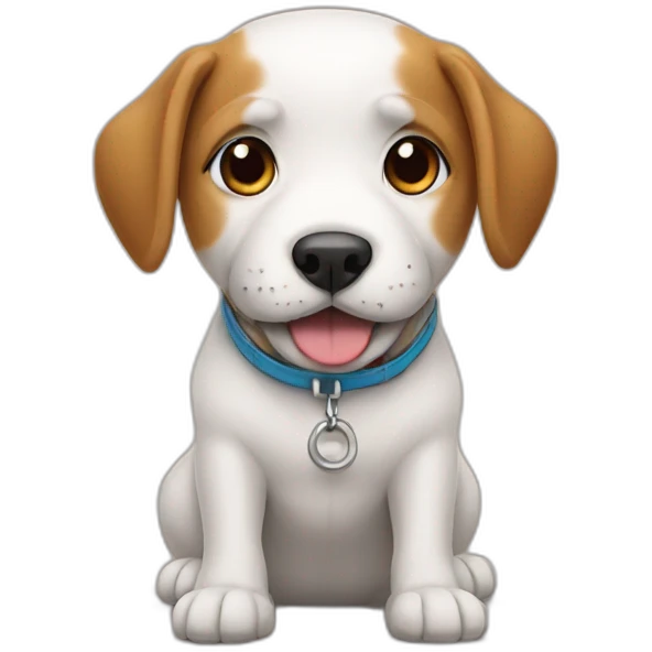 Dog with shoes emoji