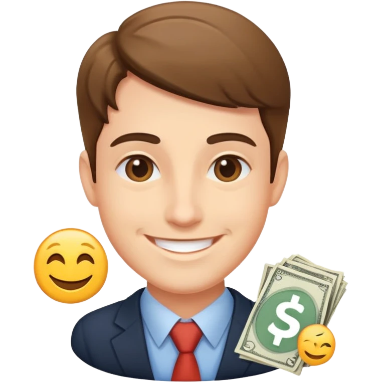 An investor with shares emoji