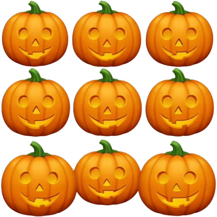 Pumpkin with no face emoji
