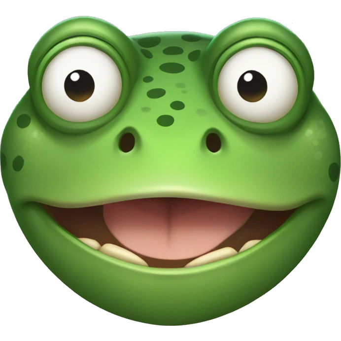frog with a gigachad jawline emoji