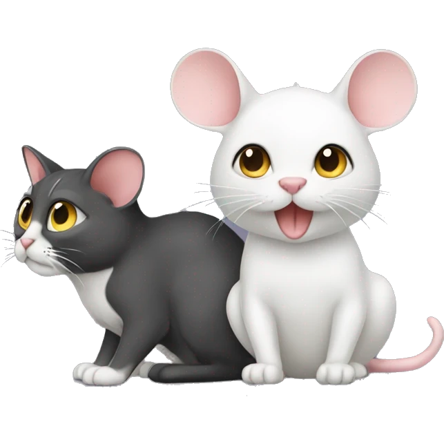 generate mouse with cat emoji