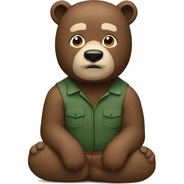 Oso de bosque emoji