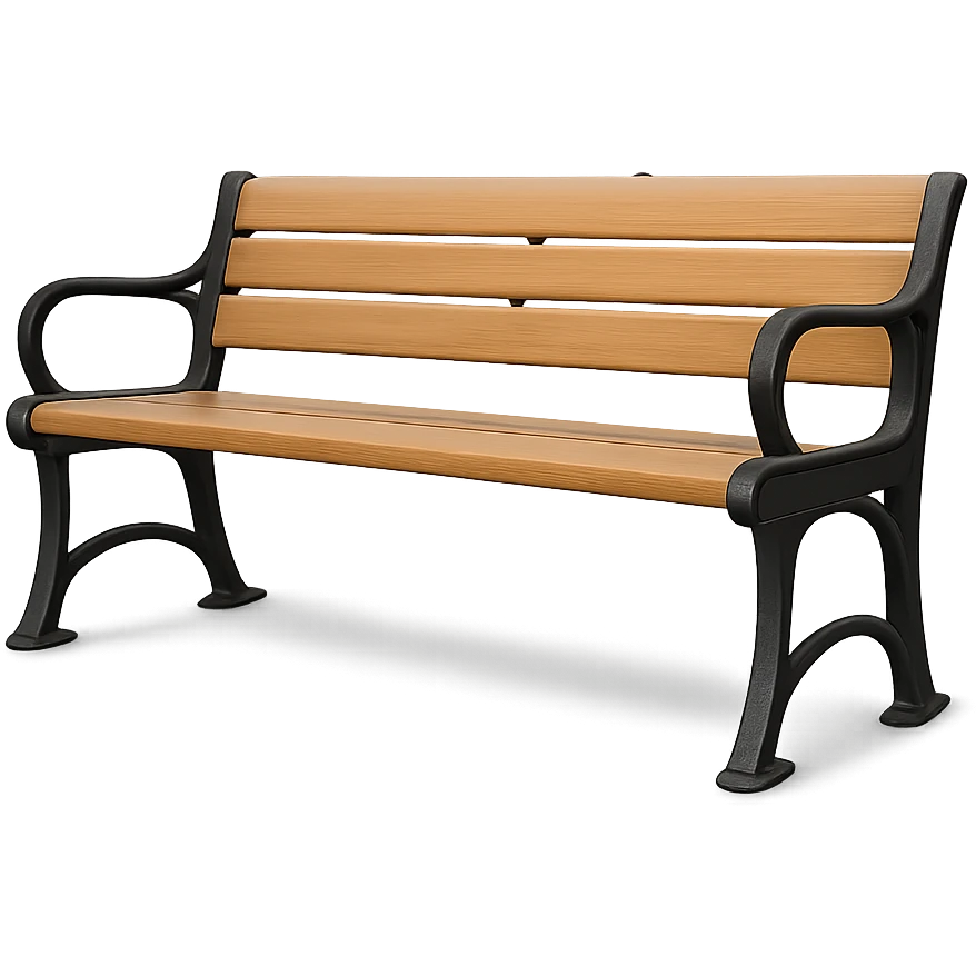 empty park bench emoji