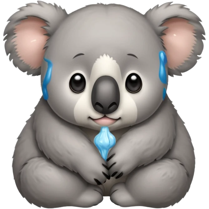 koala with a cold emoji