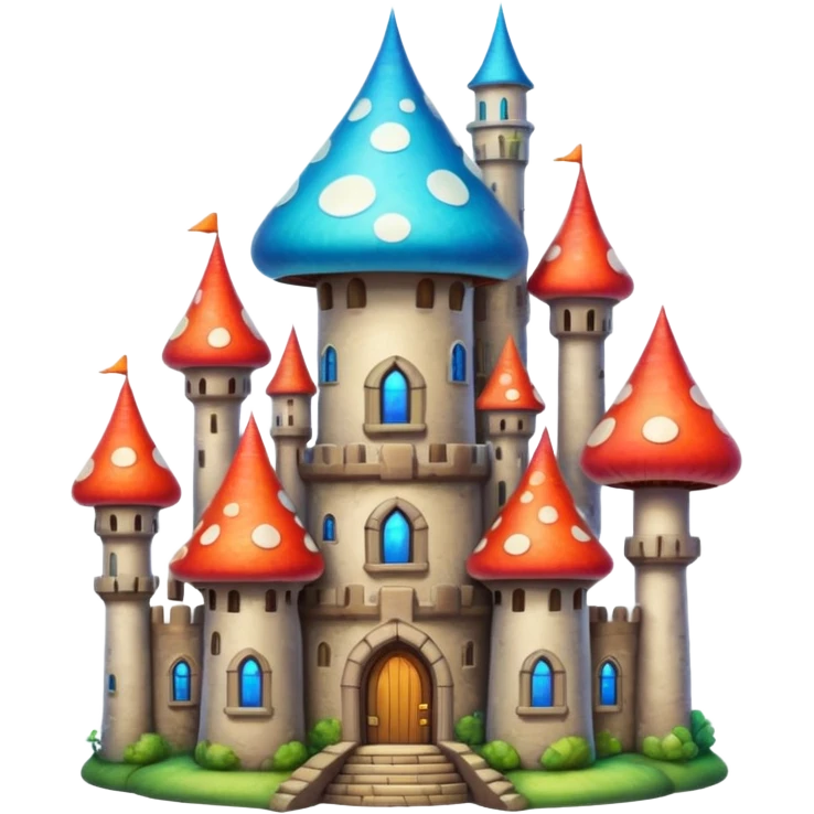 mushroom castle emoji