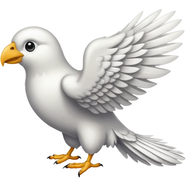 Mujhe white colour left side wing chahiye emoji