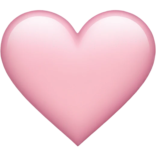 Light pink heart emoji emoji