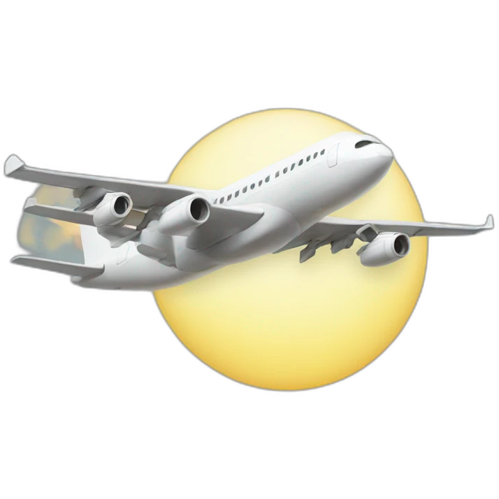 Avion soleil emoji