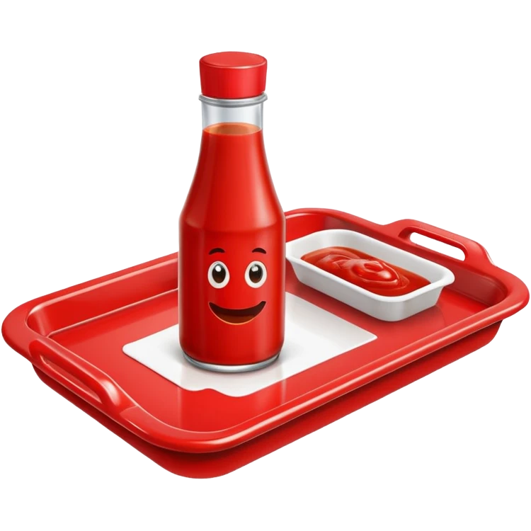 a ketchup  tray emoji