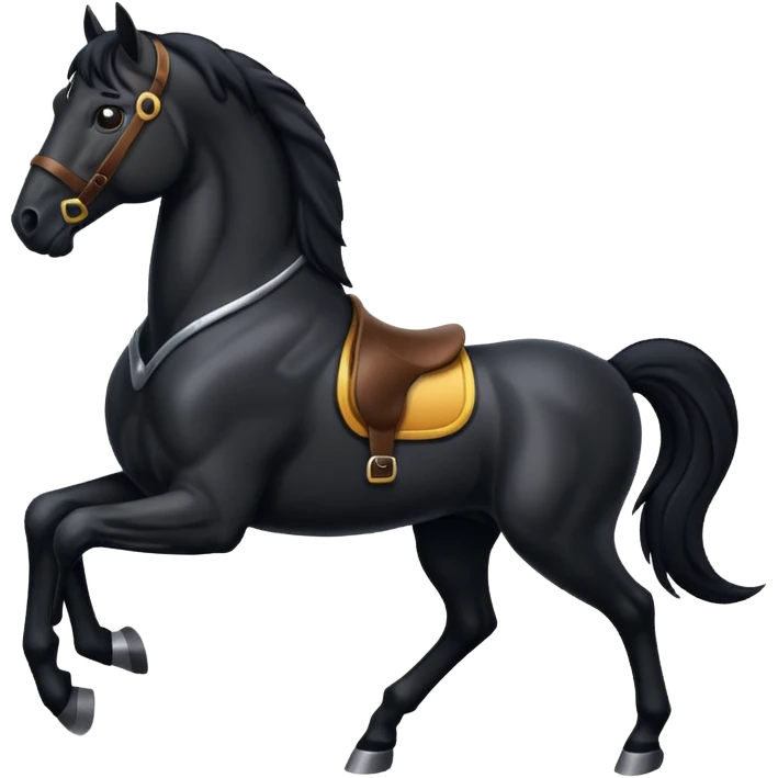 Black horse emoji