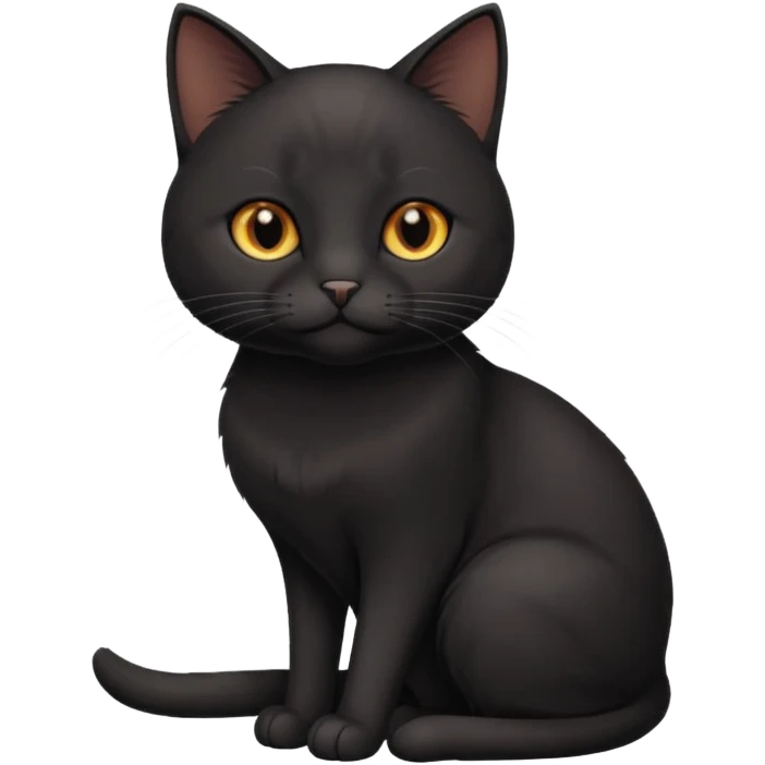 black office cat emoji