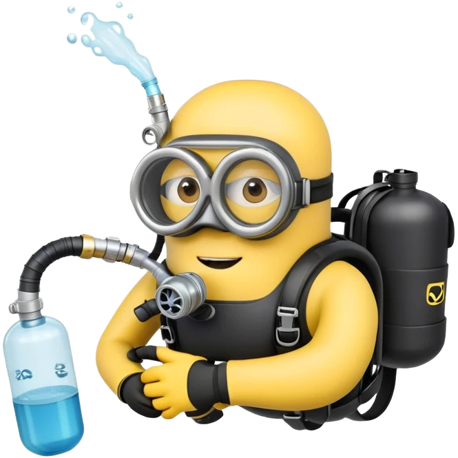 Scuba diver minion emoji
