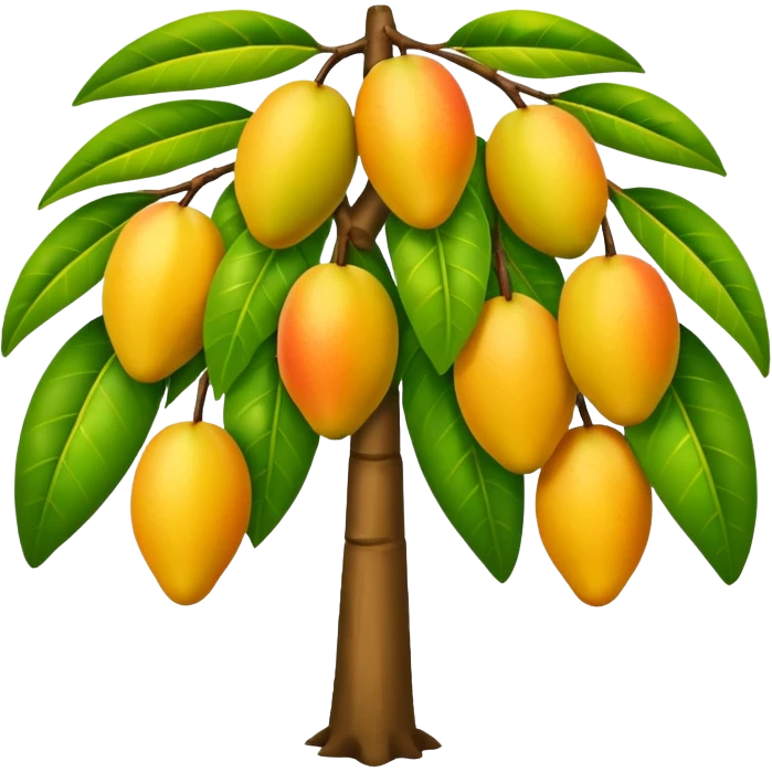 Mango tree, very less mangos. emoji