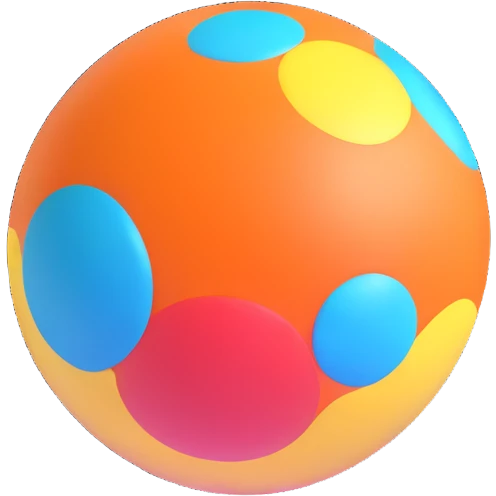 colorful bouncy ball emoji