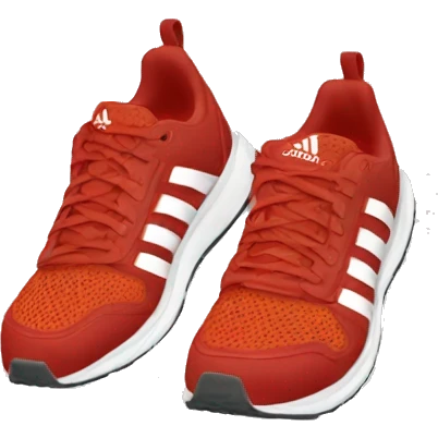 adidas red running shoes emoji