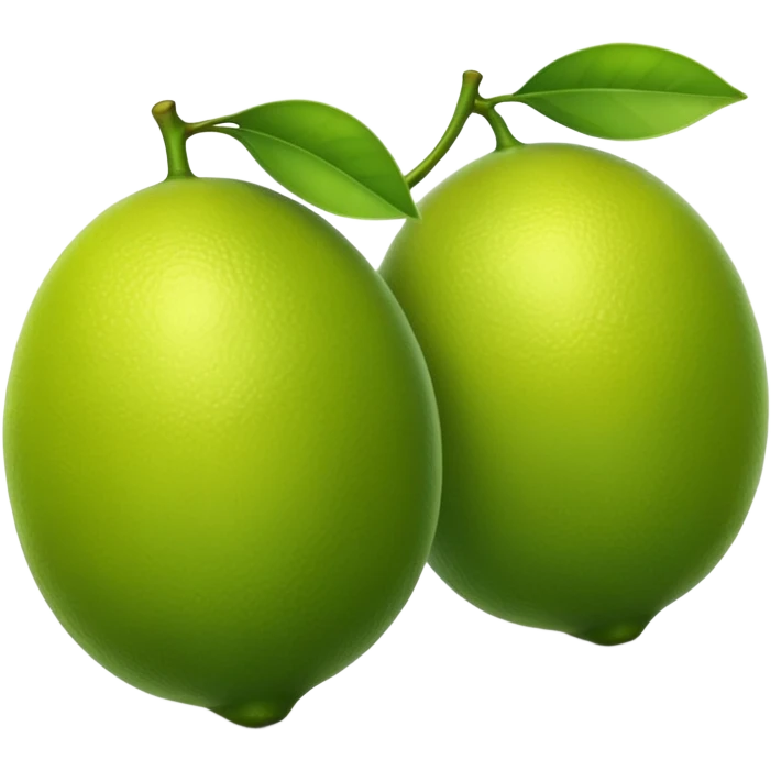 2 green lemons emoji