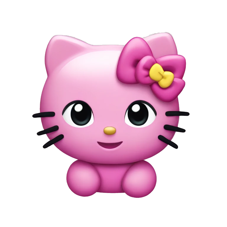 Pink hello kitty emoji