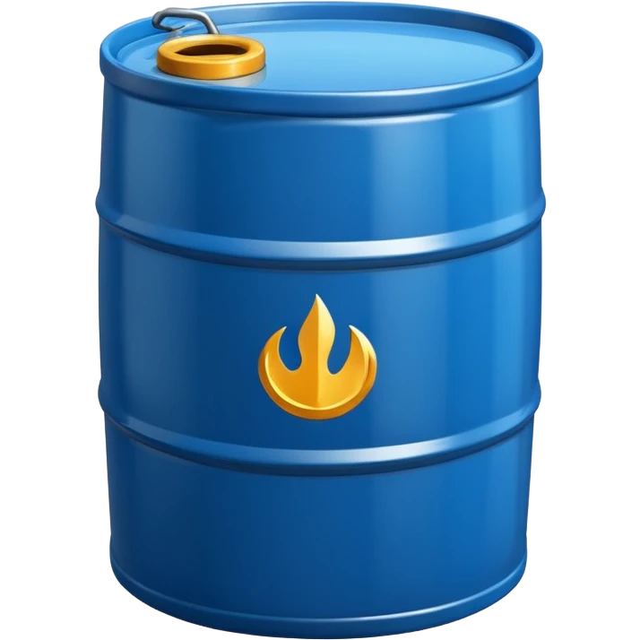 generate a realistic metal petroleum barrel without rust emoji