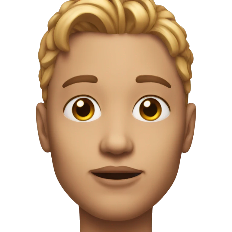 Uncanny valley face emoji