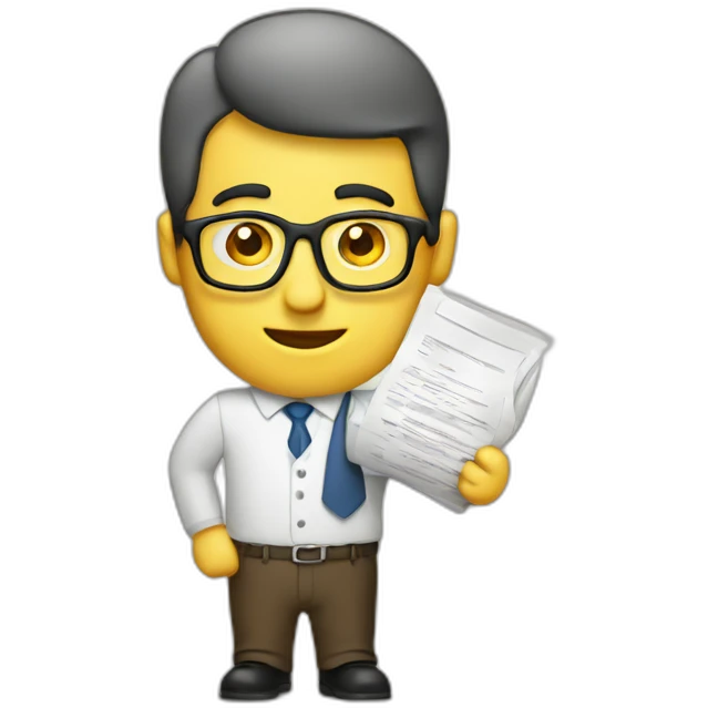 document guy geek emoji