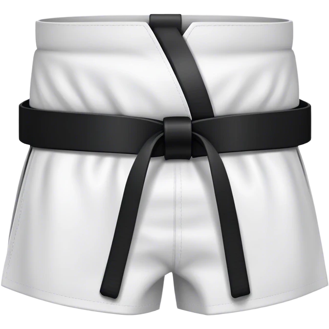 black karate belt emoji
