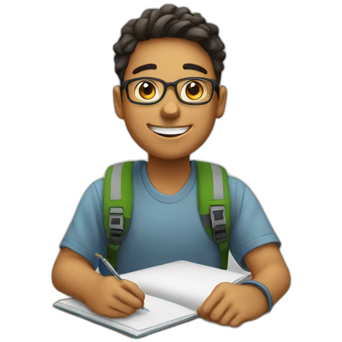 generate a happy student  emoji