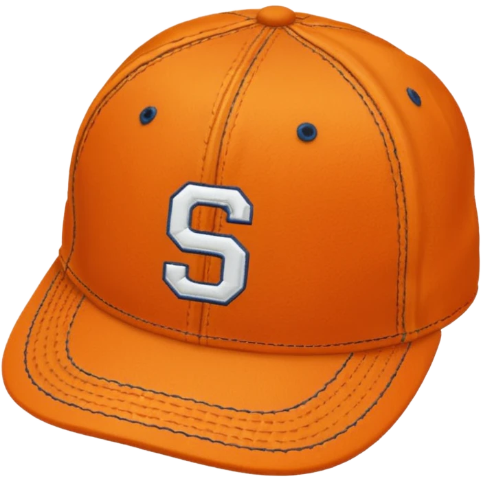 Orange baseball hat emoji