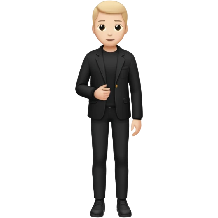 No head Body Wearing Jacket And Black Pants And One Hand In Jacket Pocket  emoji