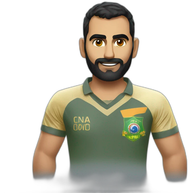 Mohammad Shami with golden arm emoji