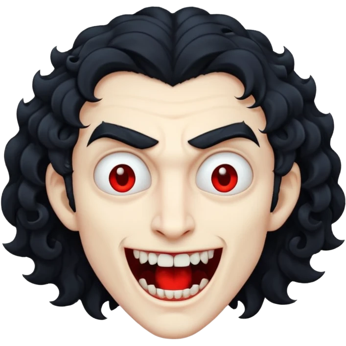 curly vampire emoji